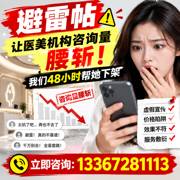 武汉小红书负面笔记合规删帖：一篇避雷帖让医美机构咨询量腰斩，我们48小时帮她下架